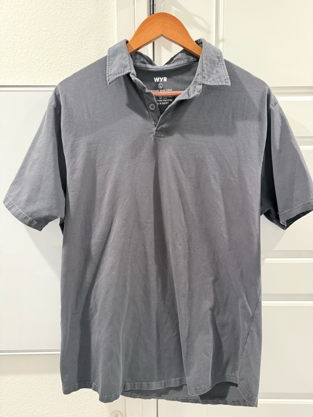 Men's Charcoal Short-Sleeve Polo